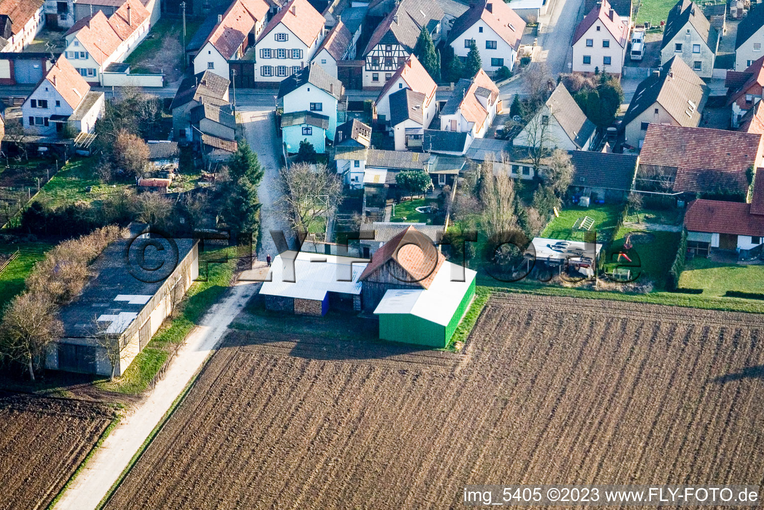 Luftbild von Kandel, Saarstraße NW im Bundesland Rheinland-Pfalz, Deutschland