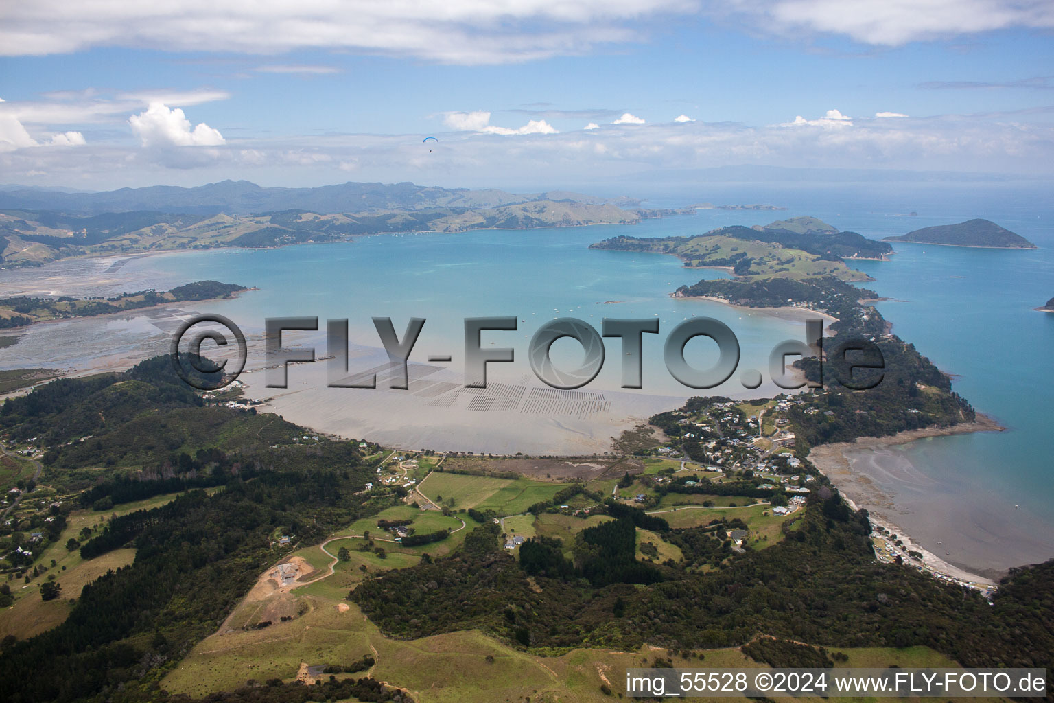 Meeres- Küste der Mcgregor Bucht in Coromandel in Waikato, Neuseeland