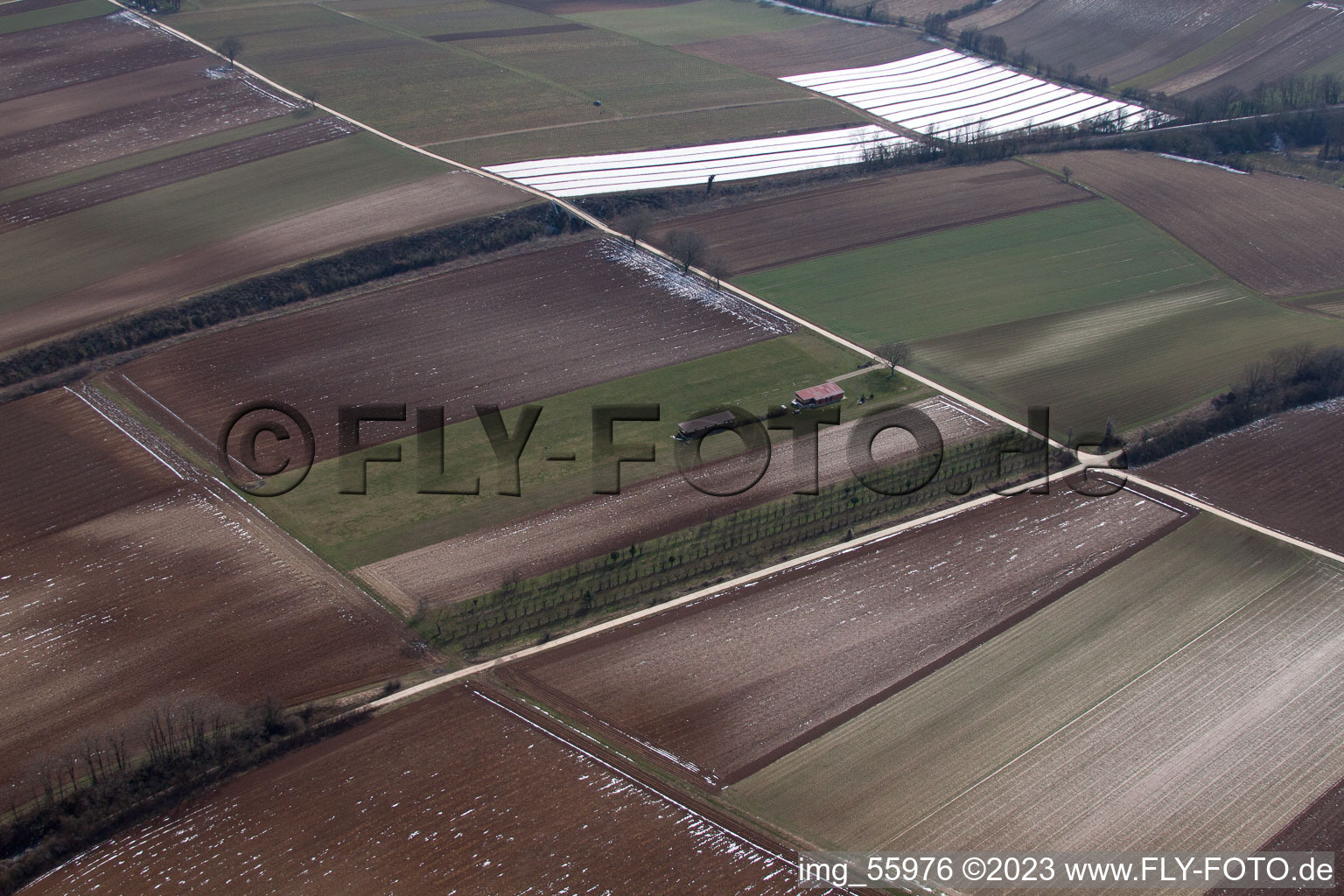 Freckenfeld, Modellflugplatz im Bundesland Rheinland-Pfalz, Deutschland aus der Luft betrachtet