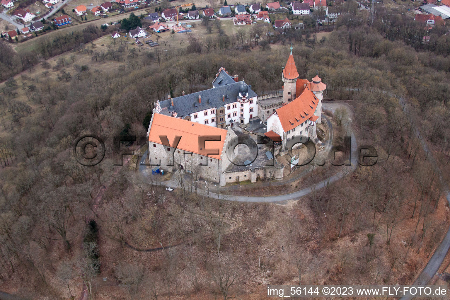 Luftbild von Veste Heldburg in Bad Colberg-Heldburg im Bundesland Thüringen, Deutschland