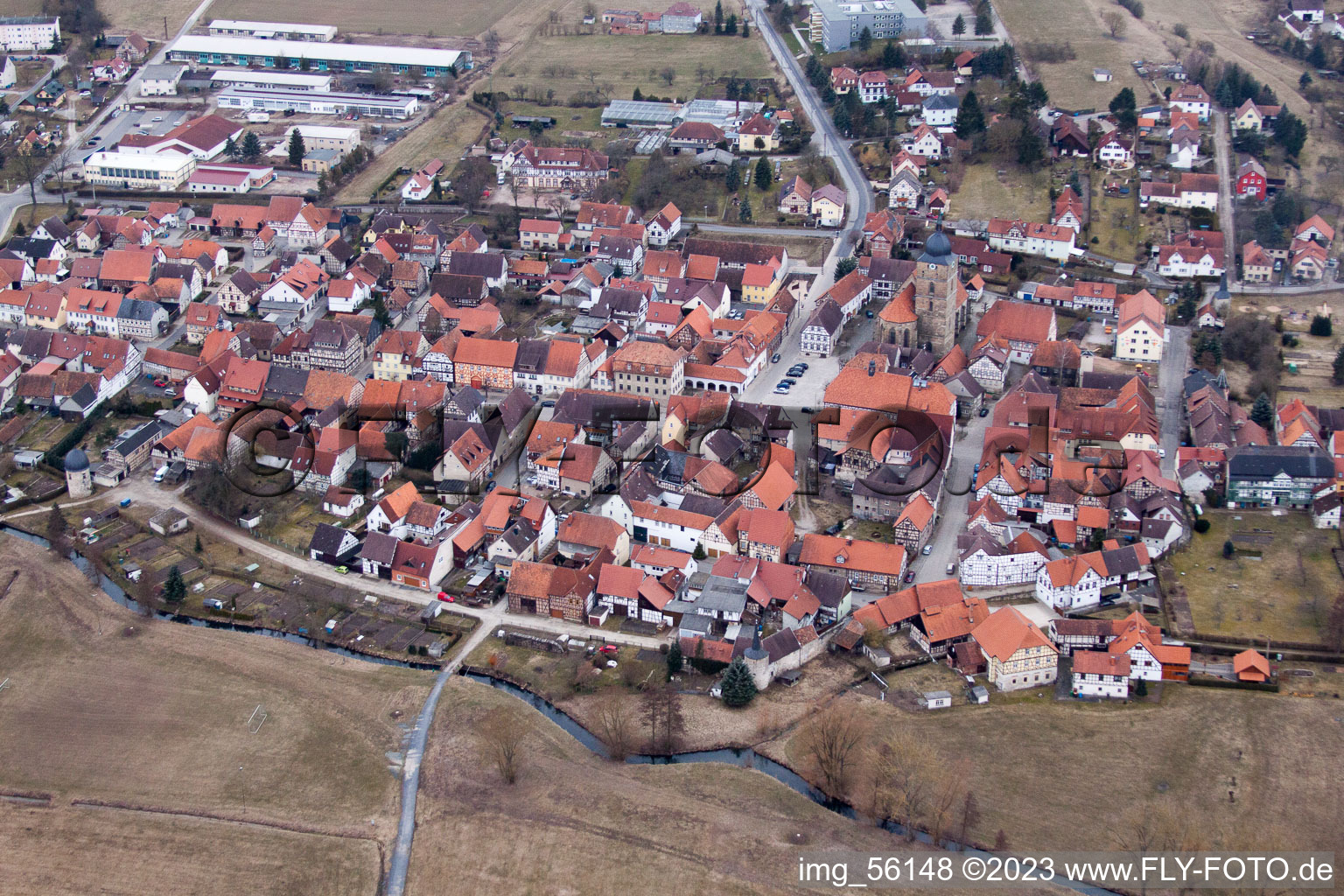 Luftbild von Bad Colberg in Bad Colberg-Heldburg im Bundesland Thüringen, Deutschland