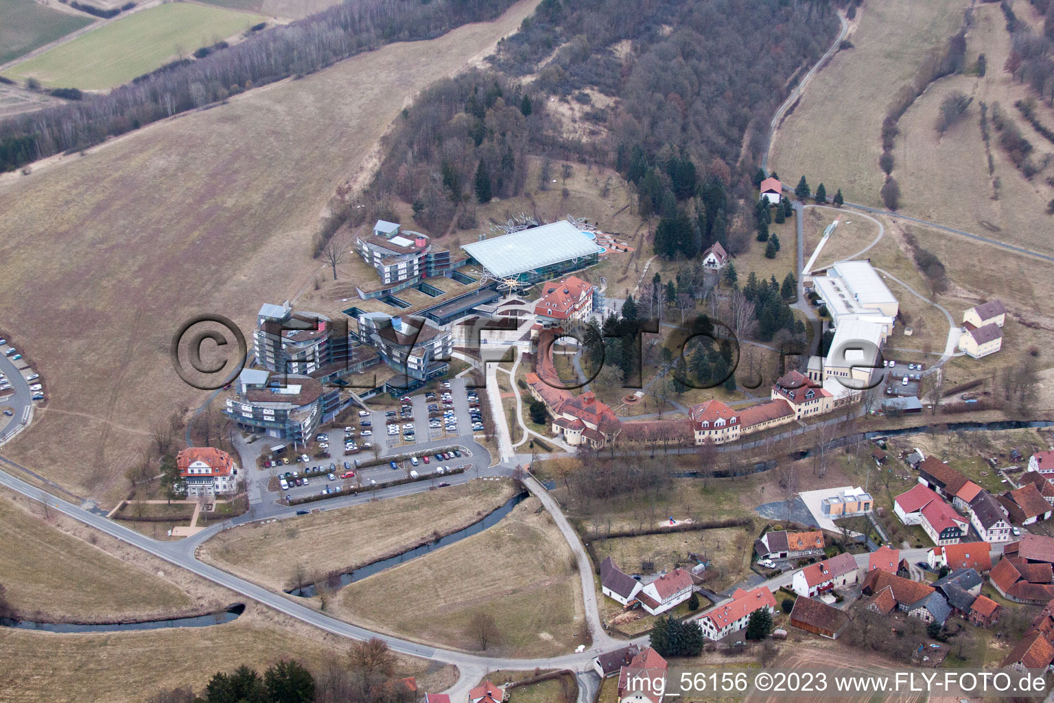 Luftbild von Bad Colberg-Heldburg im Bundesland Thüringen, Deutschland