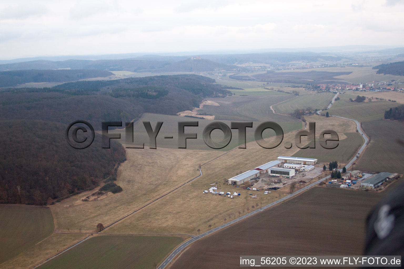 Luftaufnahme von Westhausen im Bundesland Thüringen, Deutschland