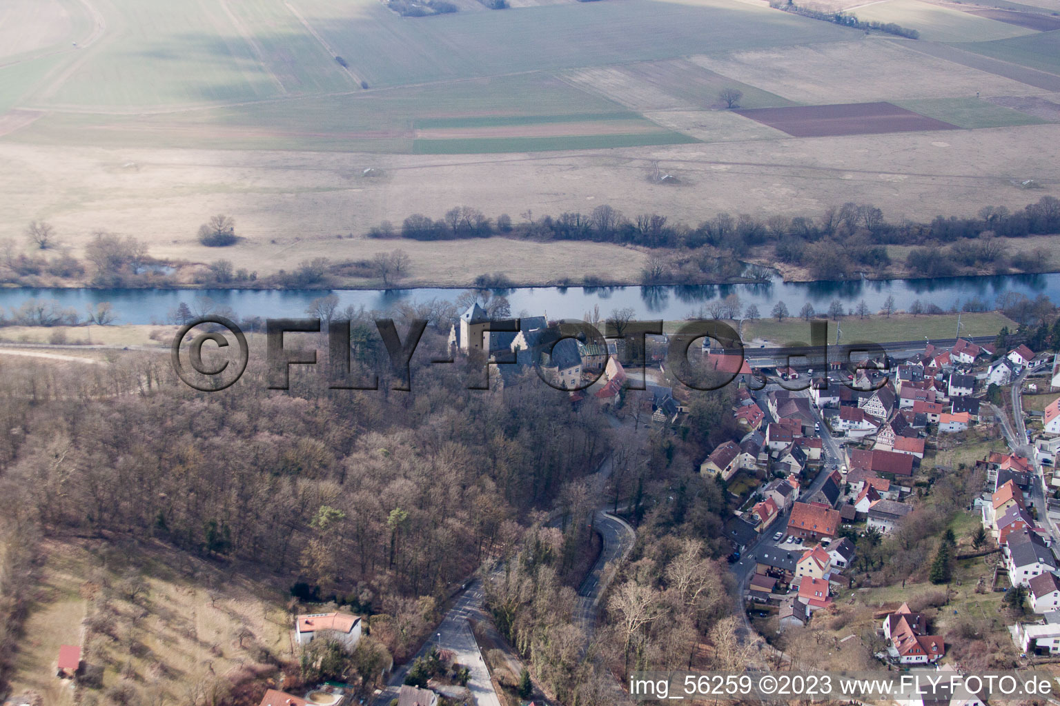 Luftbild von Schonungen im Bundesland Bayern, Deutschland
