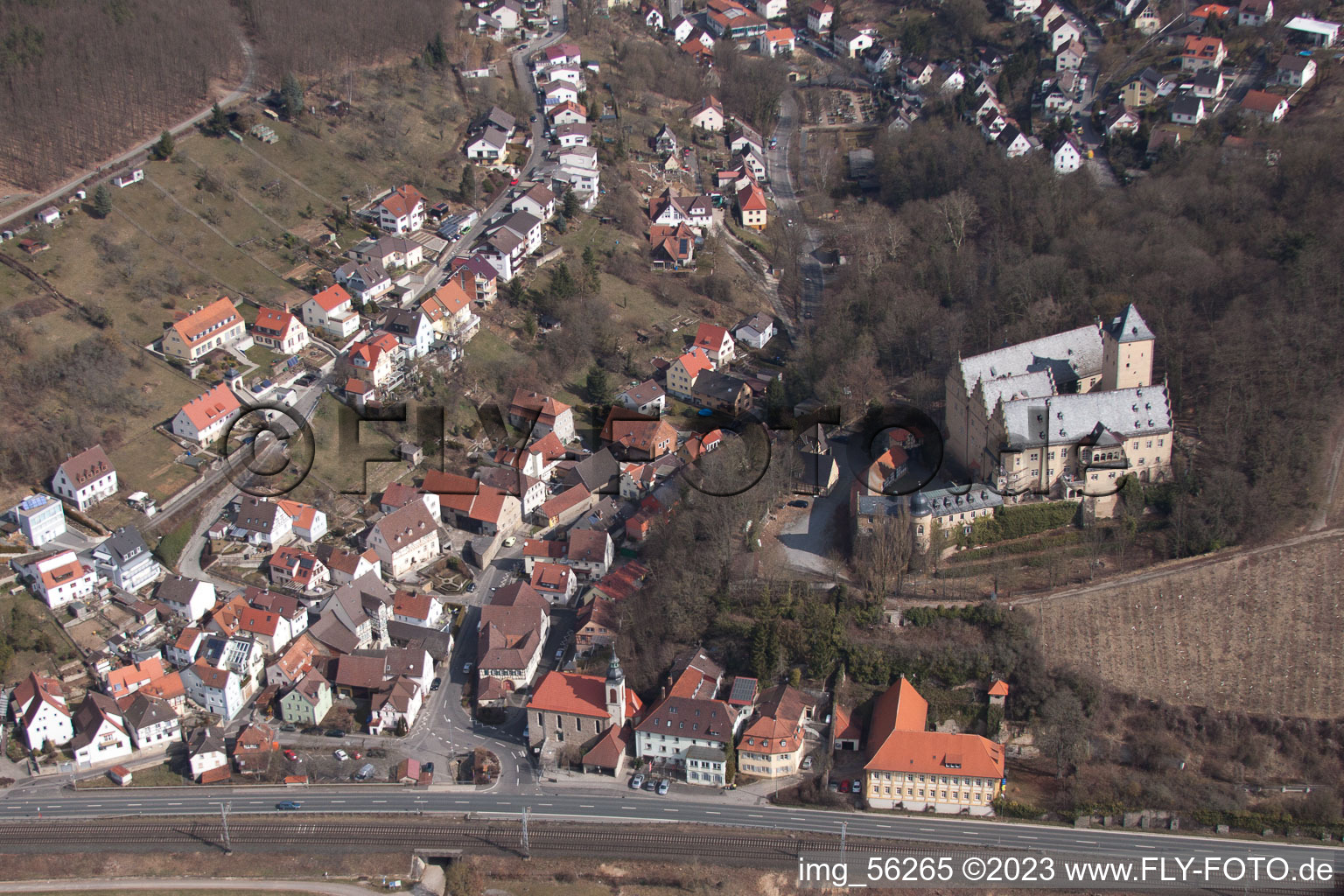 Mainberg im Bundesland Bayern, Deutschland aus der Luft betrachtet