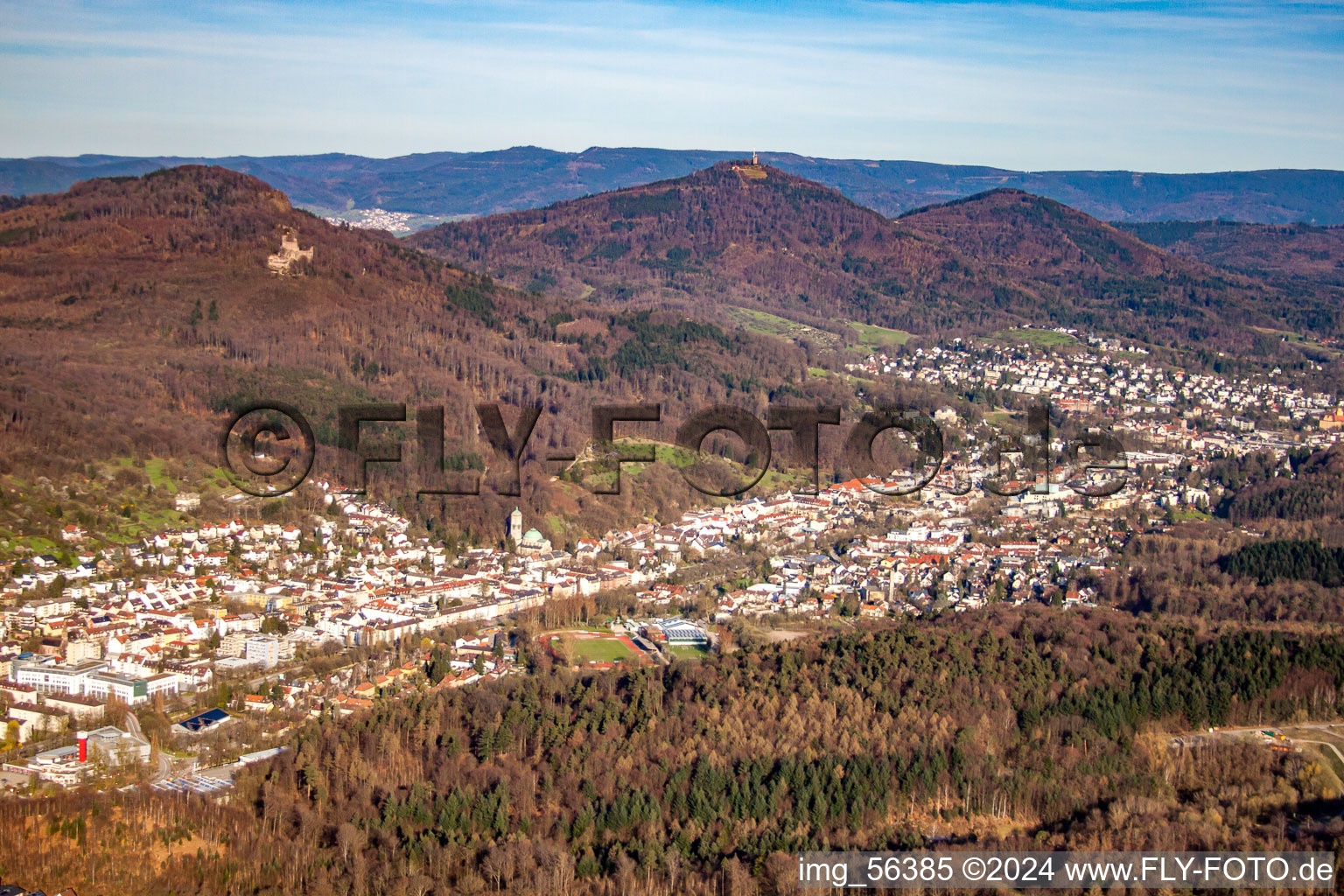 Balzenbergweg im Ortsteil Oosscheuern in Baden-Baden im Bundesland Baden-Württemberg, Deutschland