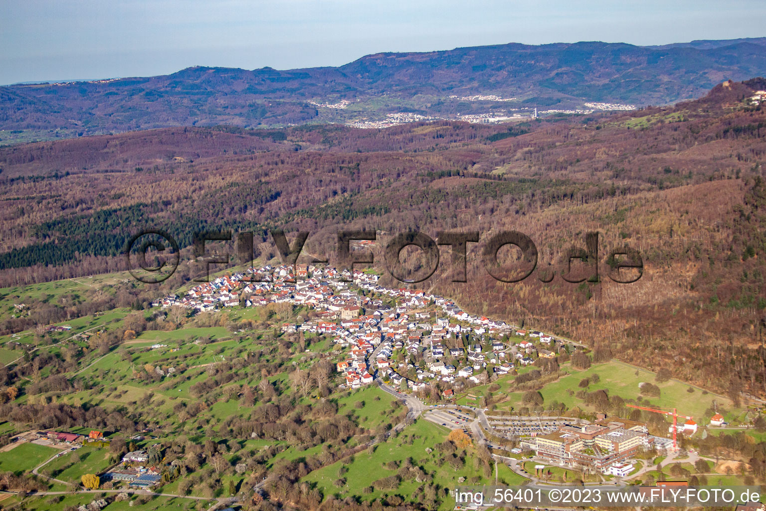 Luftbild von Ortsteil Balg in Baden-Baden im Bundesland Baden-Württemberg, Deutschland