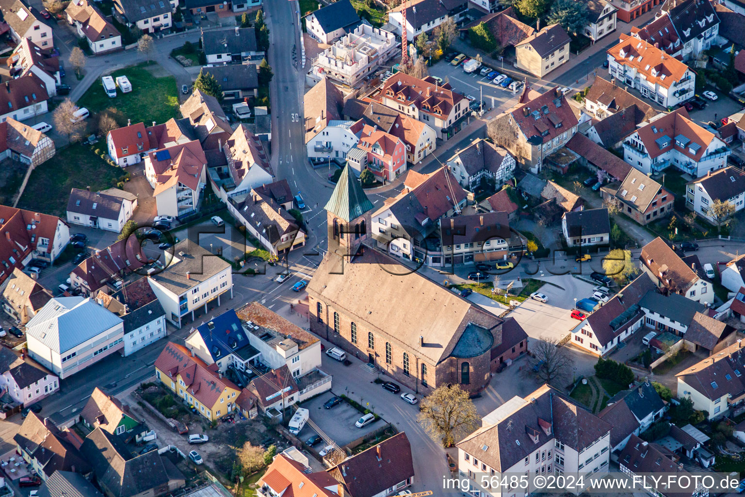 St. Dionyisus in Durmersheim im Bundesland Baden-Württemberg, Deutschland