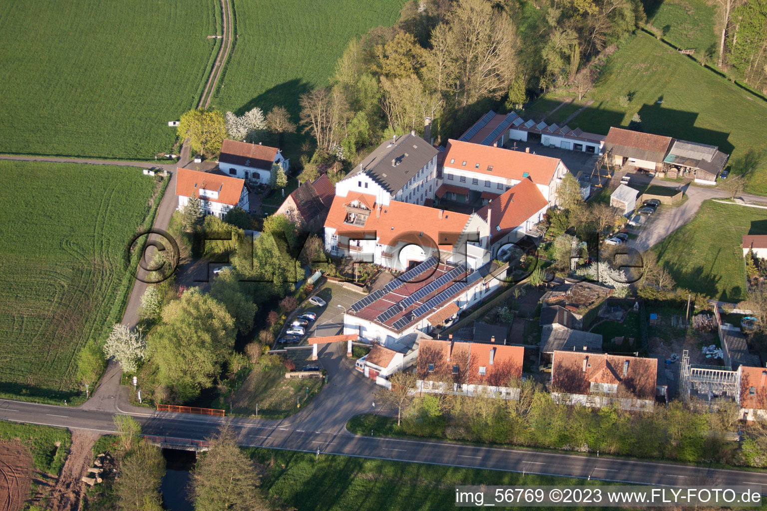 Luftbild von Dreihof im Bundesland Rheinland-Pfalz, Deutschland