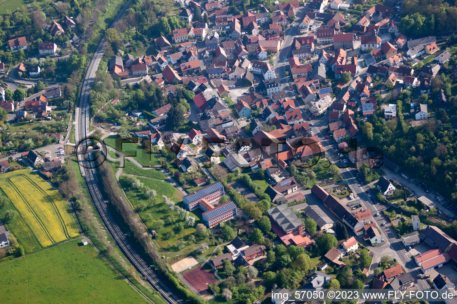 Luftbild von Reichenberg im Bundesland Bayern, Deutschland
