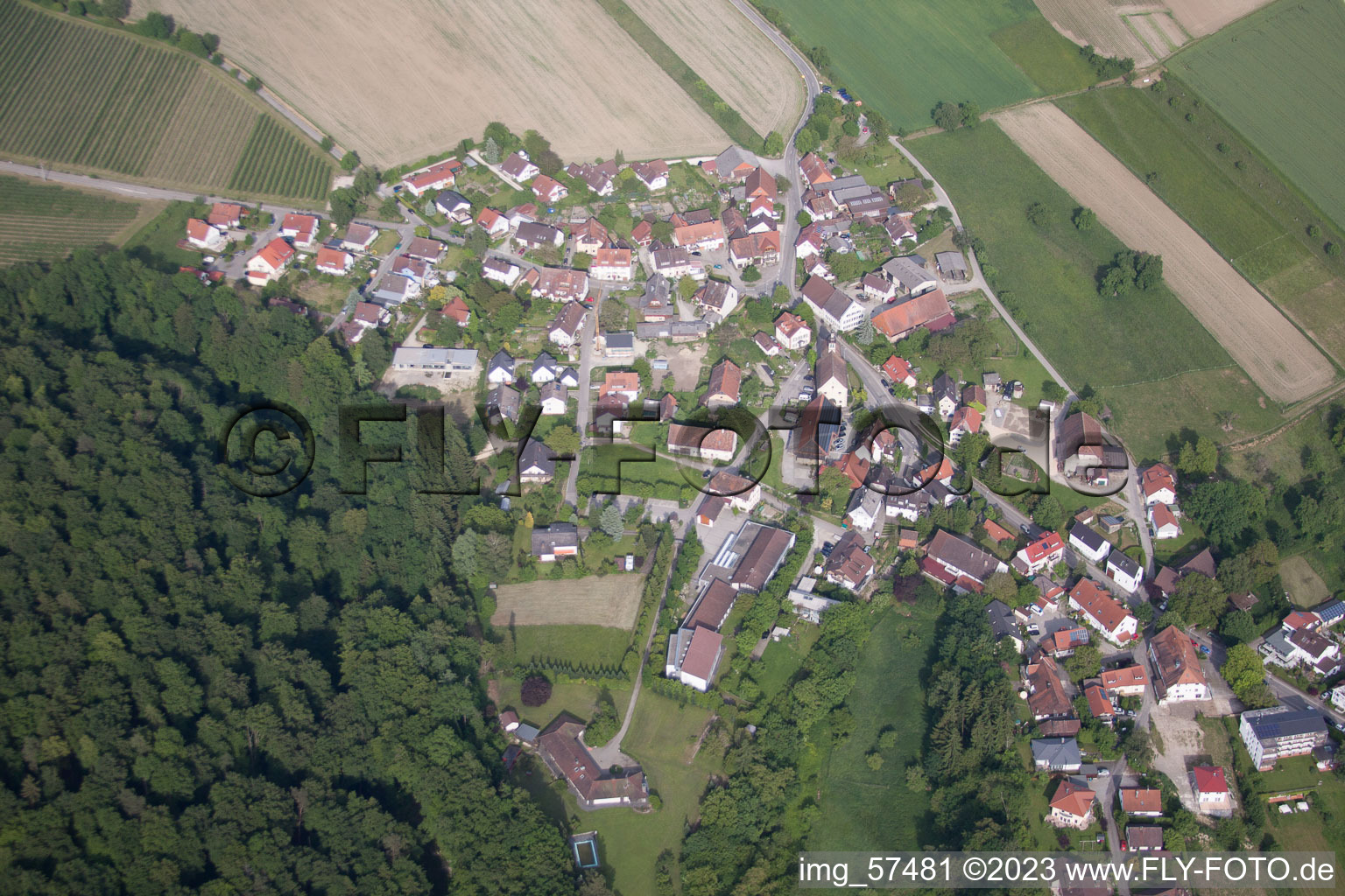 Luftbild von Hödingen im Bundesland Baden-Württemberg, Deutschland