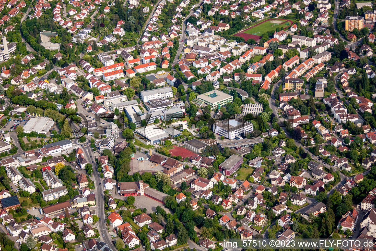 Überlingen im Bundesland Baden-Württemberg, Deutschland aus der Luft betrachtet