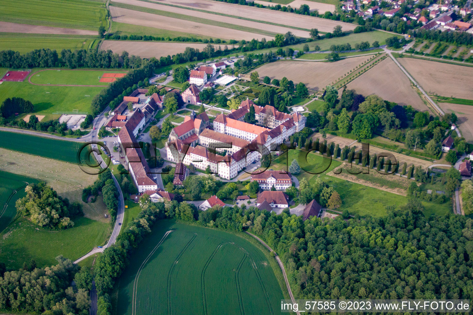 Luftbild von Salem im Bundesland Baden-Württemberg, Deutschland