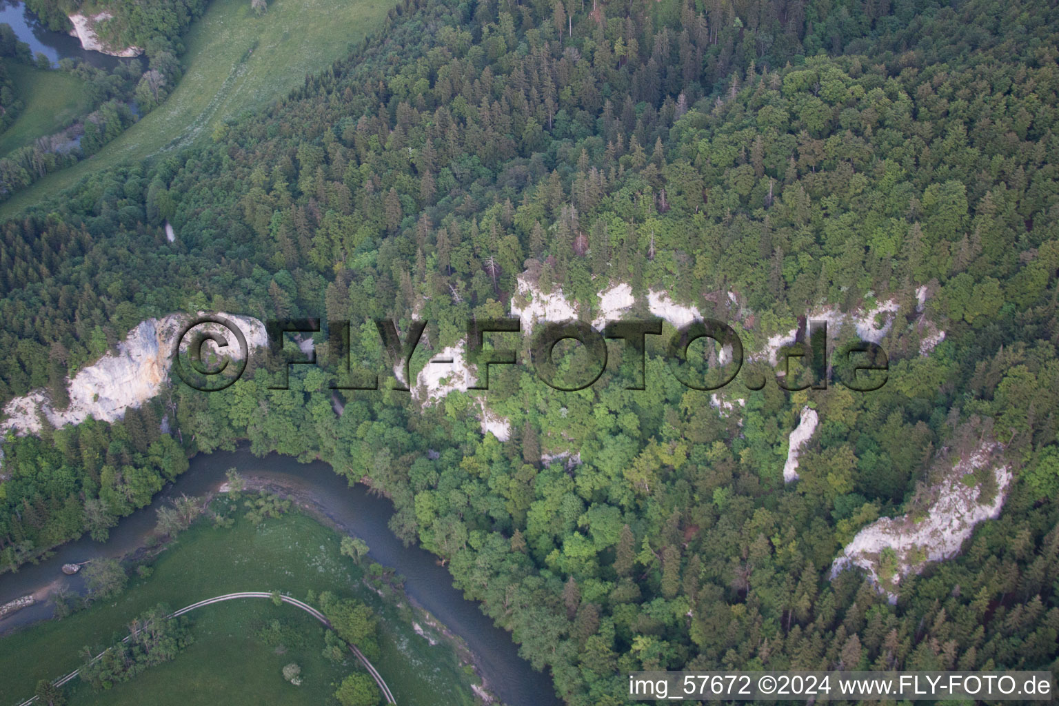 Fridingen an der Donau im Bundesland Baden-Württemberg, Deutschland aus der Luft betrachtet