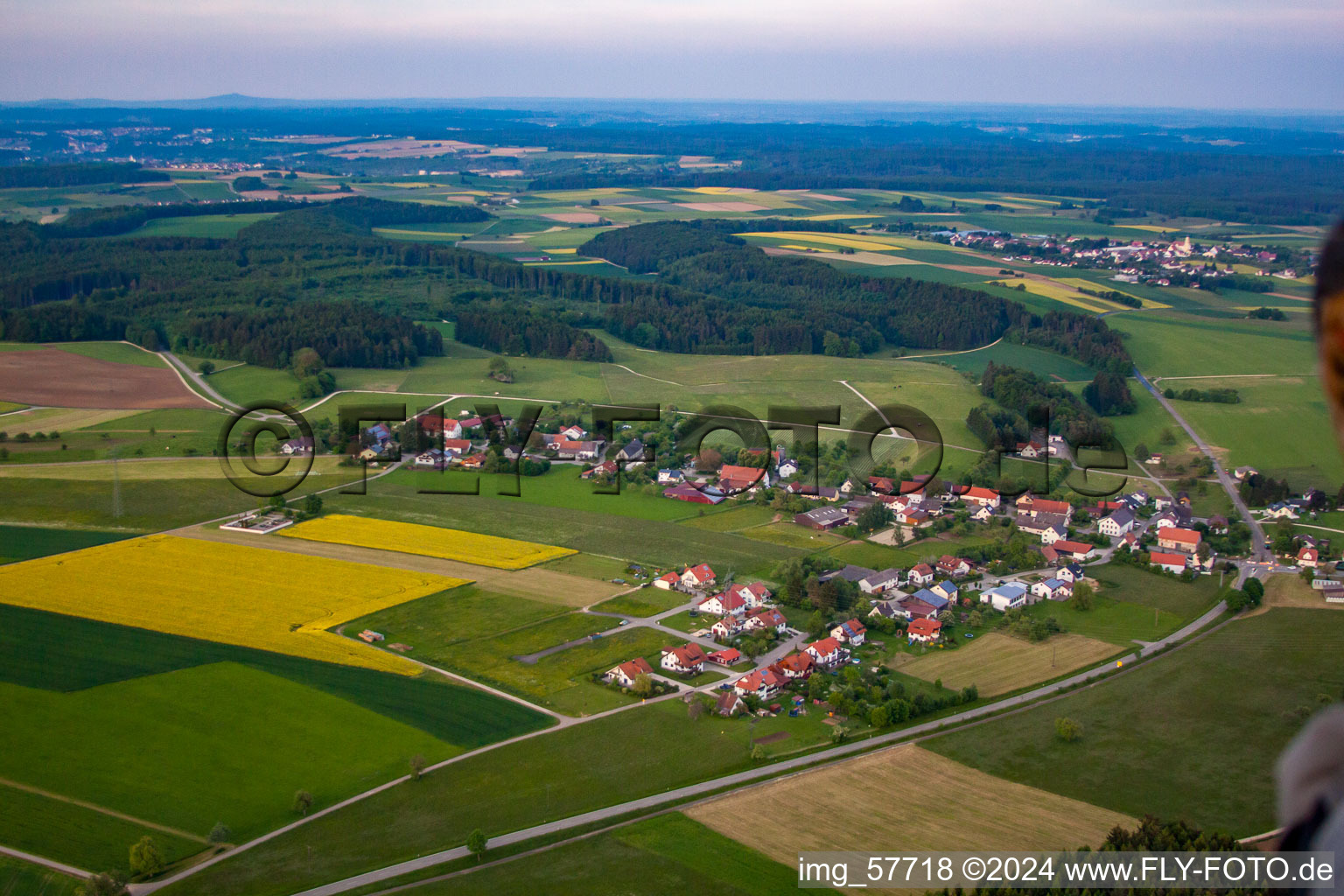 Luftbild von Leibertingen im Bundesland Baden-Württemberg, Deutschland