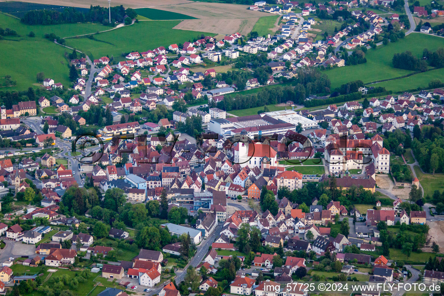 Meßkirch im Bundesland Baden-Württemberg, Deutschland von einer Drohne aus