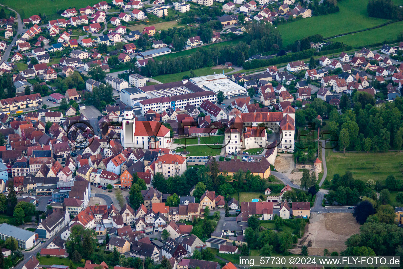 Meßkirch im Bundesland Baden-Württemberg, Deutschland von oben