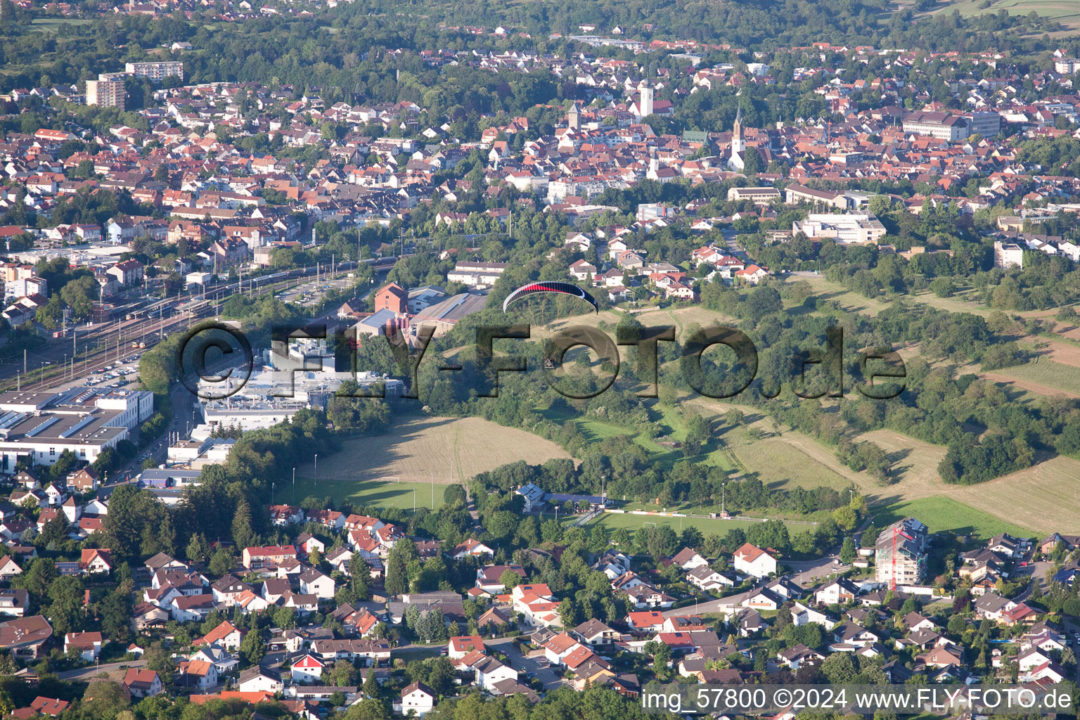 Ortsteil Rinklingen in Bretten im Bundesland Baden-Württemberg, Deutschland von oben