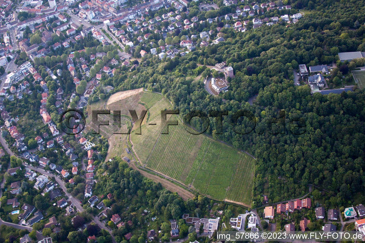 Luftbild von Ortsteil Durlach in Karlsruhe im Bundesland Baden-Württemberg, Deutschland