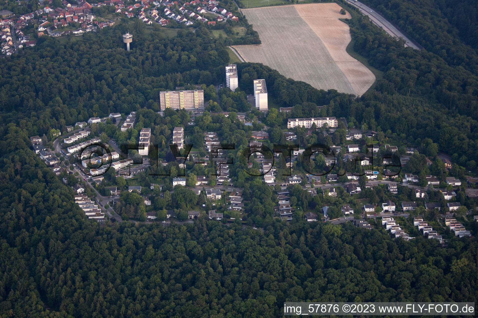 Durlach Bergwaldsiedlung in Karlsruhe im Bundesland Baden-Württemberg, Deutschland