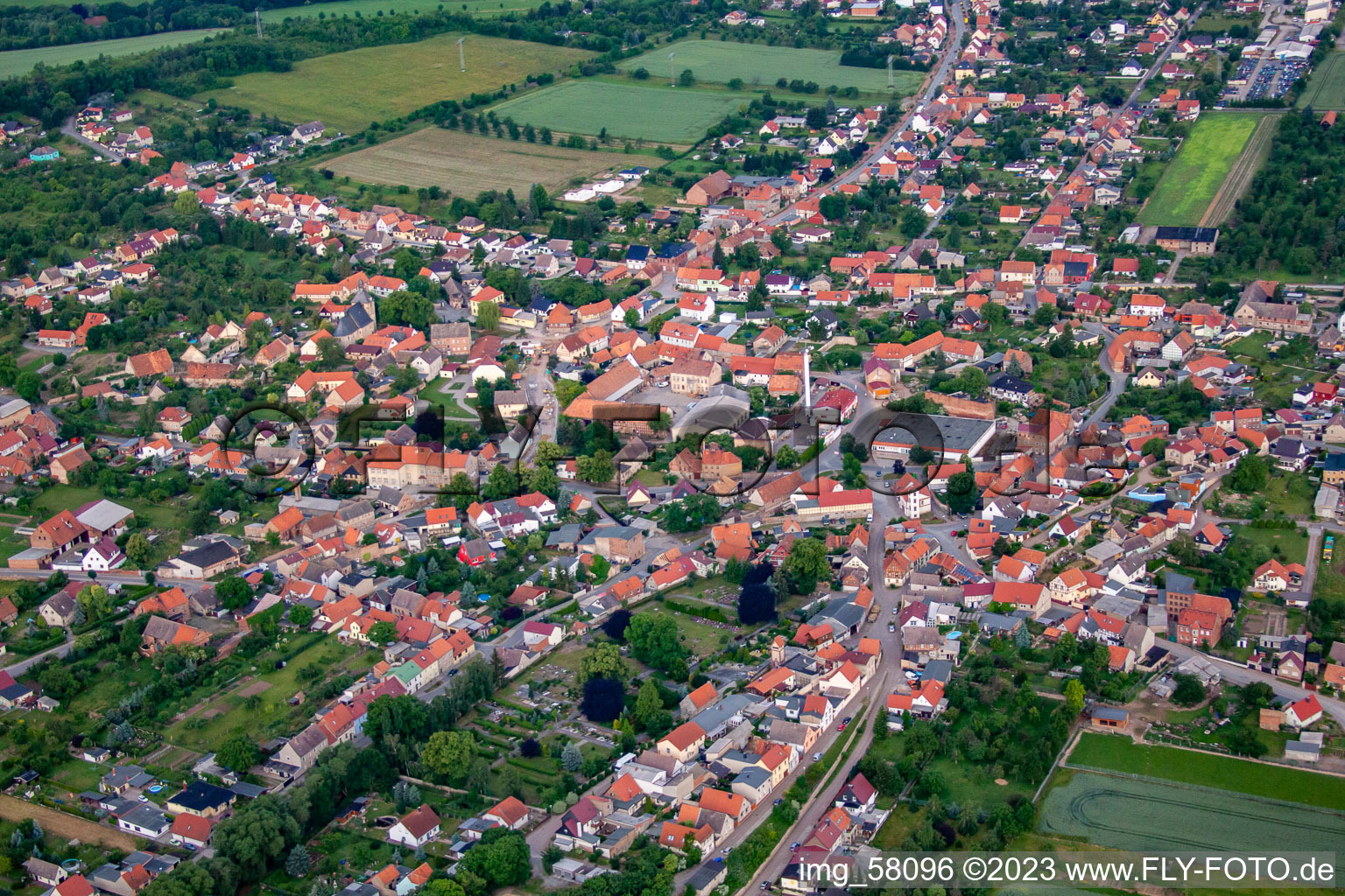 Luftaufnahme von Ortsteil Rieder in Ballenstedt im Bundesland Sachsen-Anhalt, Deutschland