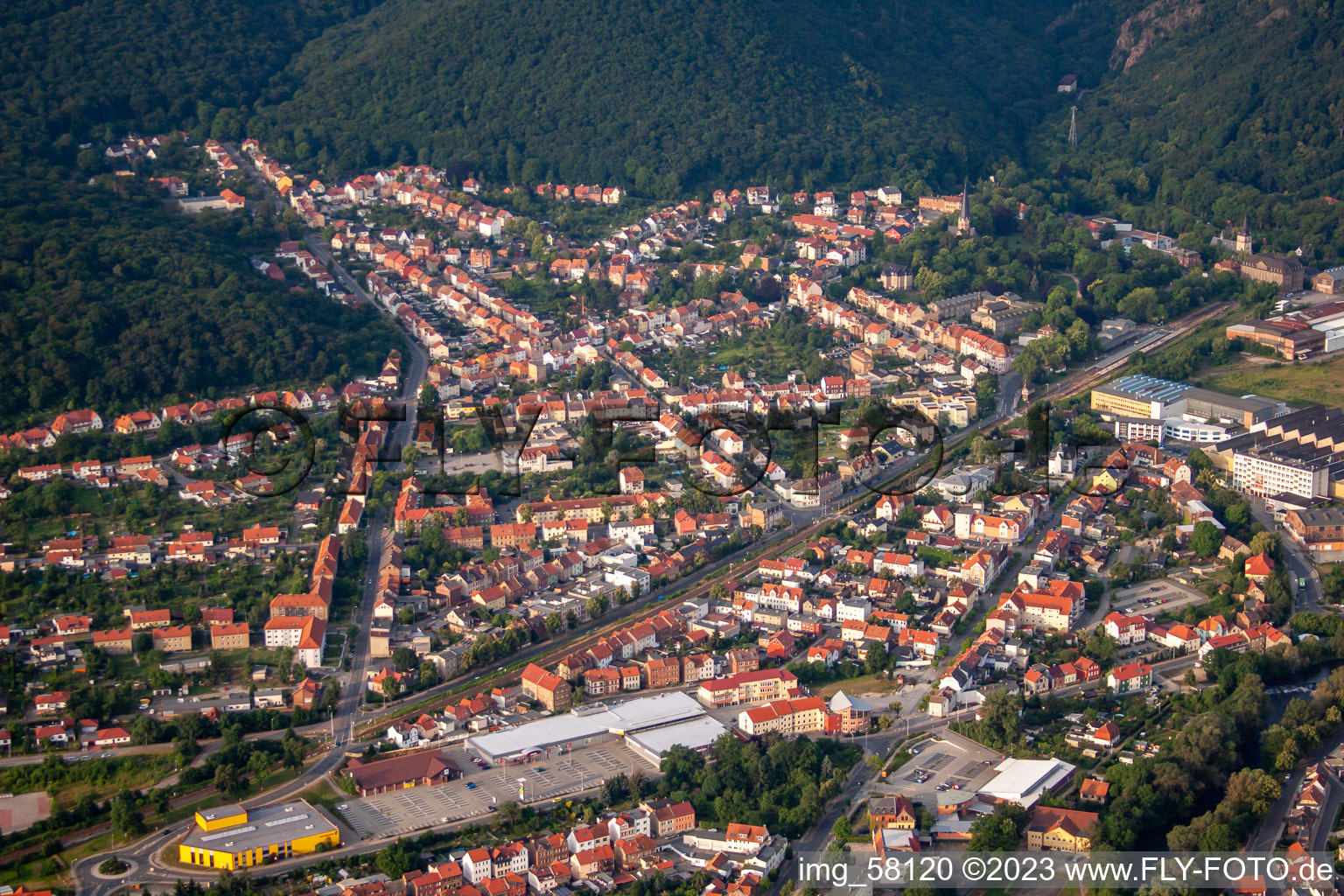 Luftbild von Thale im Bundesland Sachsen-Anhalt, Deutschland