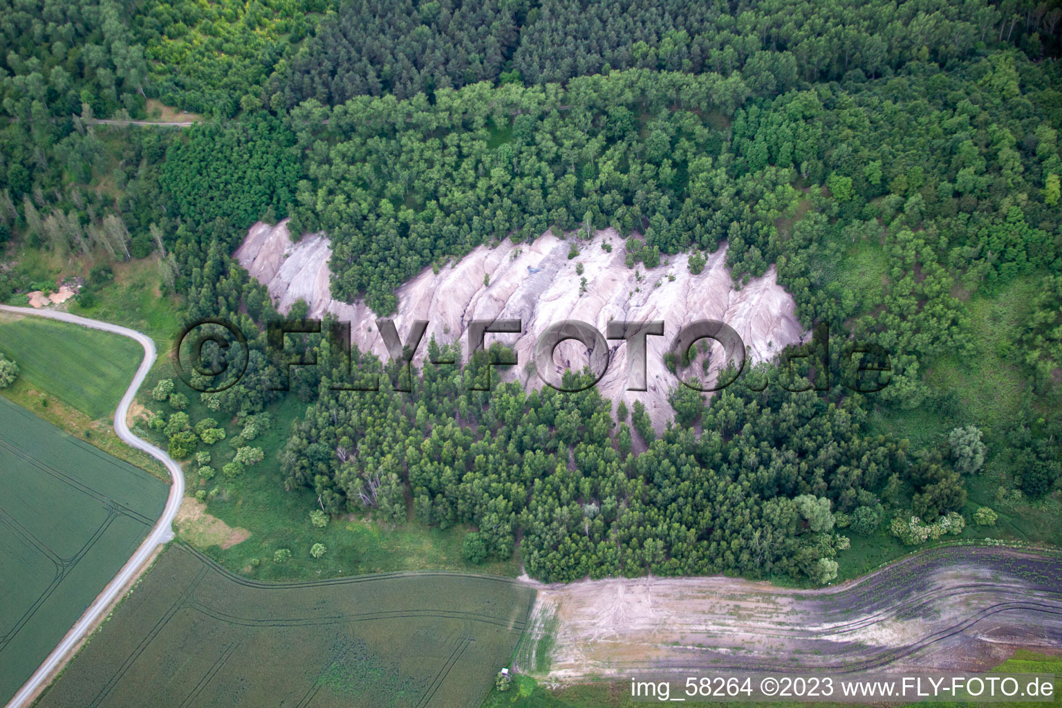 Felsen im Ortsteil Frose in Seeland im Bundesland Sachsen-Anhalt, Deutschland