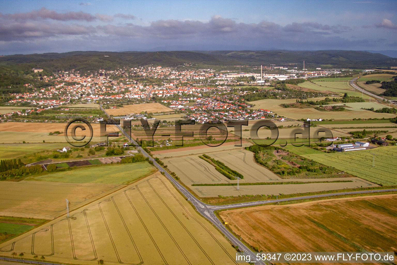 Luftbild von Von Nordosten in Blankenburg im Bundesland Sachsen-Anhalt, Deutschland