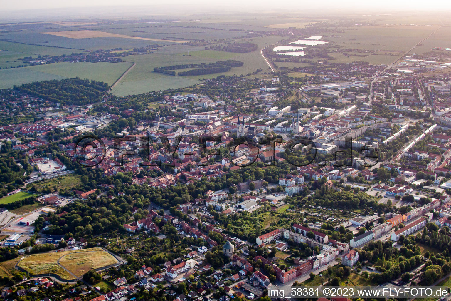 Luftaufnahme von Halberstadt im Bundesland Sachsen-Anhalt, Deutschland