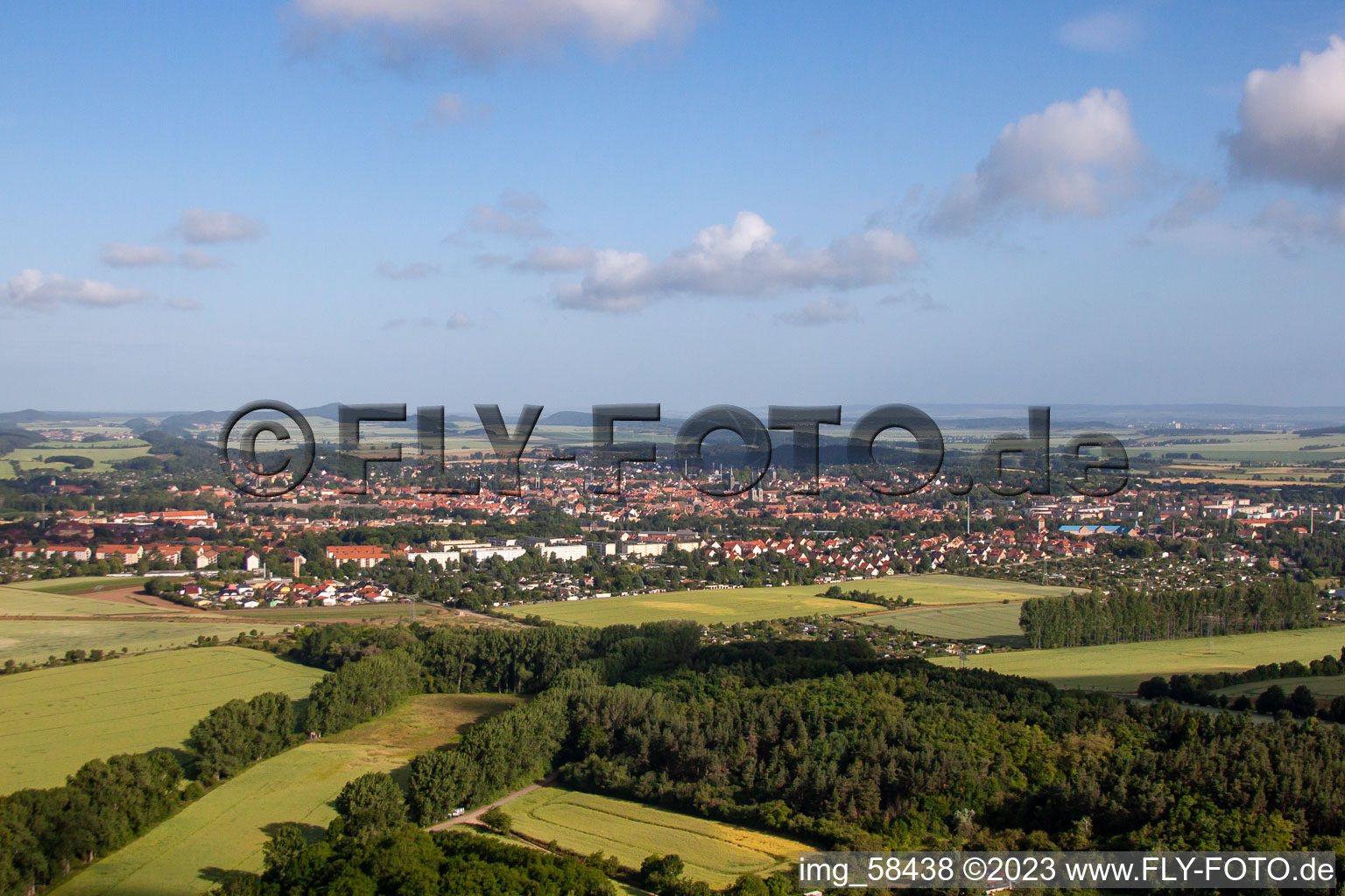 Luftaufnahme von Von Südosten in Quedlinburg im Bundesland Sachsen-Anhalt, Deutschland