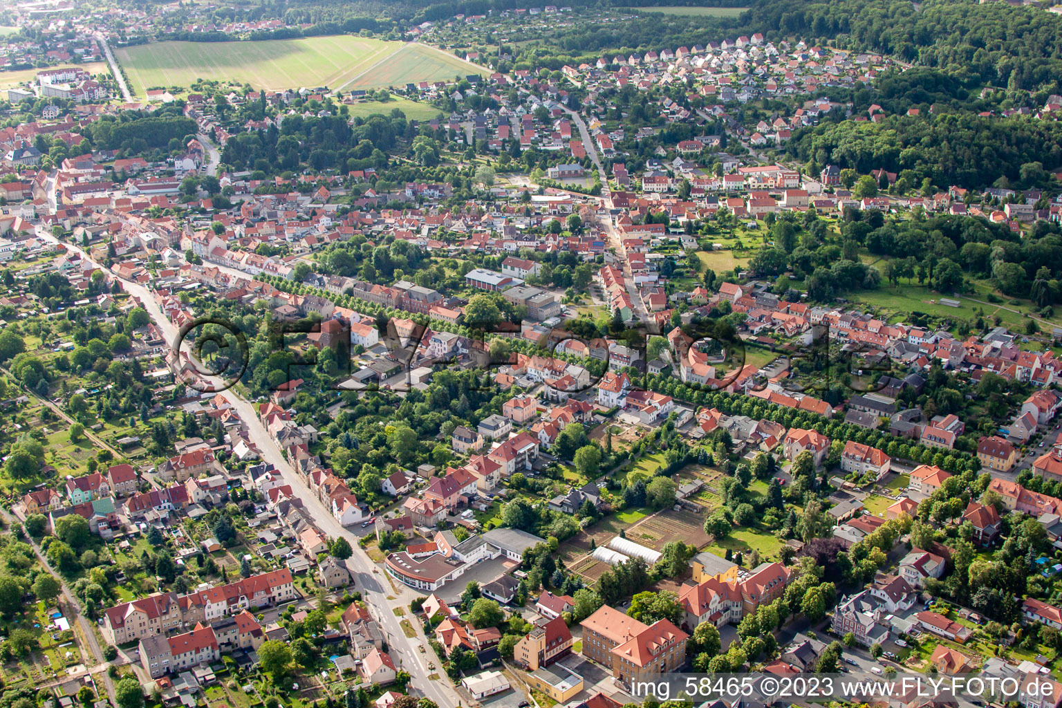Luftaufnahme von Zwischen B185 und Allee in Ballenstedt im Bundesland Sachsen-Anhalt, Deutschland