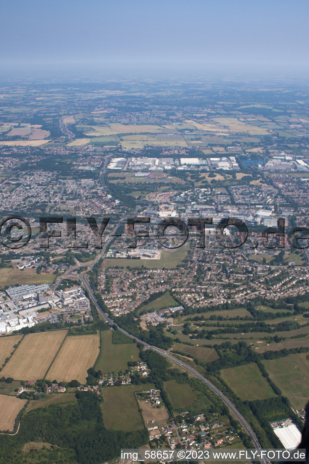 Luftaufnahme von Fobbing im Bundesland England, Großbritanien