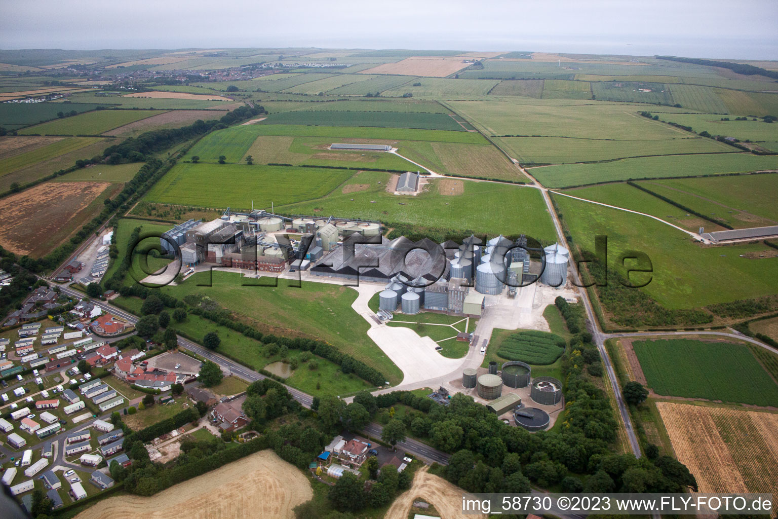 Luftbild von Bempton im Bundesland England, Großbritanien