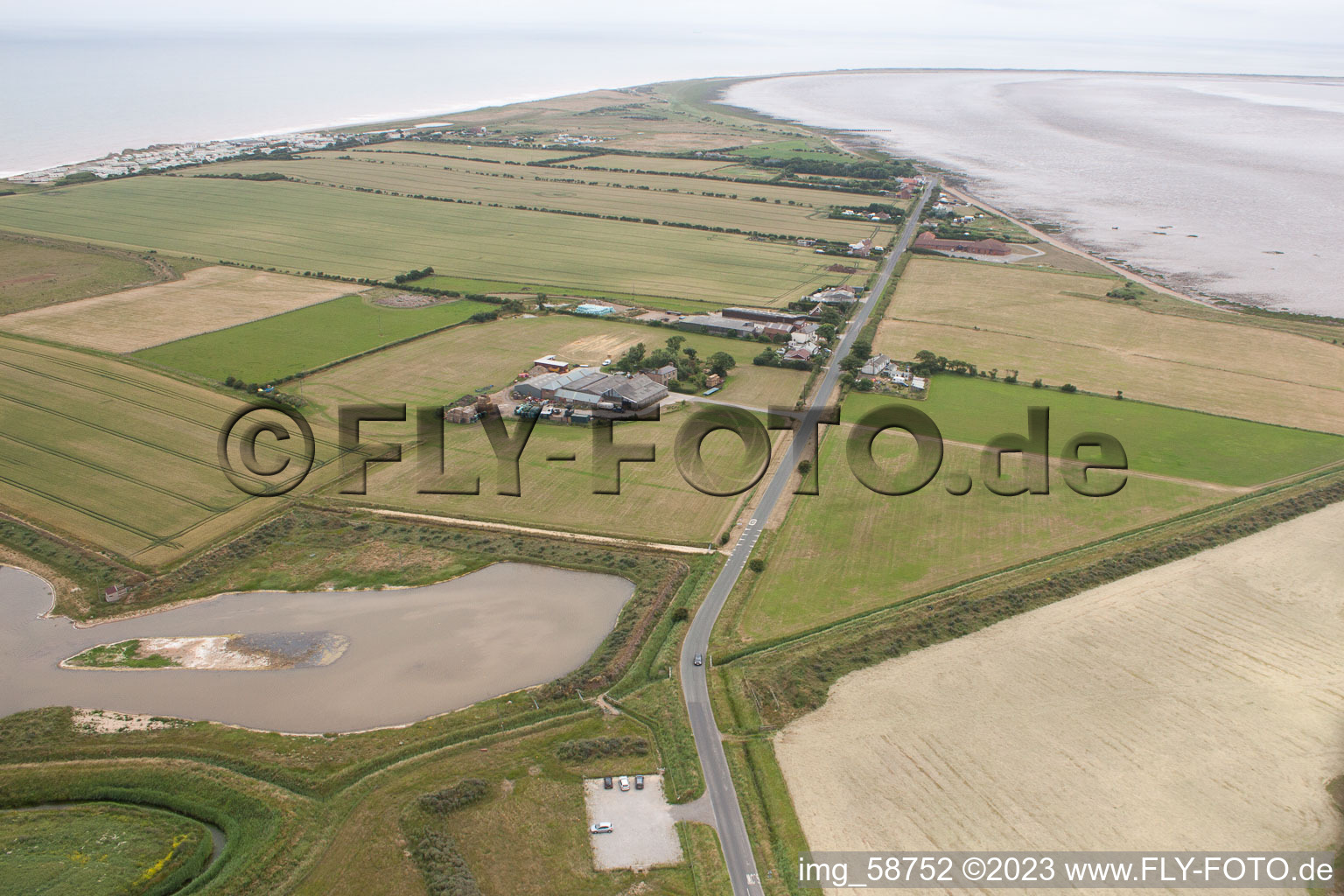 Luftbild von Kilnsea im Bundesland England, Großbritanien