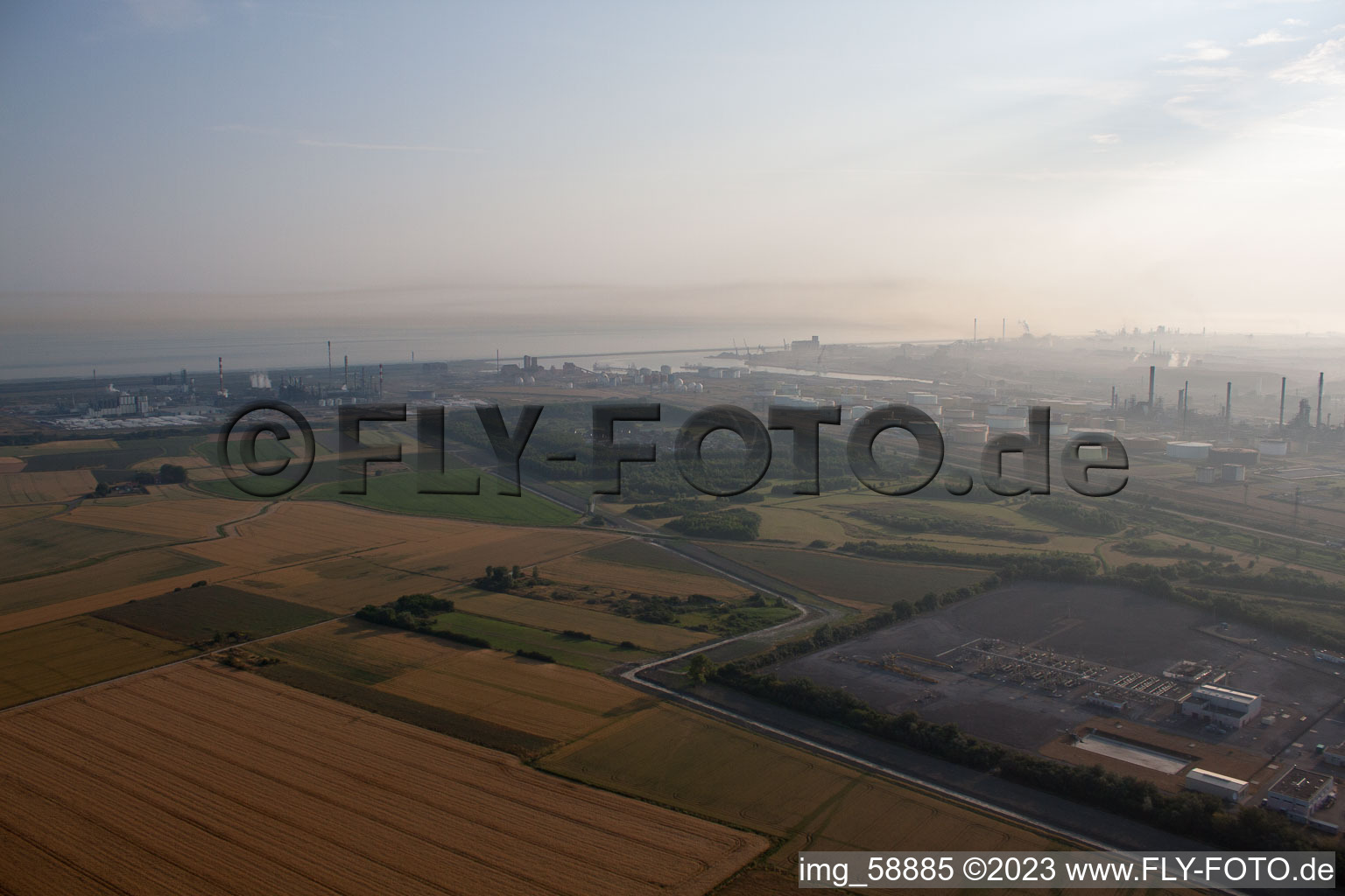 Luftbild von Loon-Plage im Bundesland Nord, Frankreich