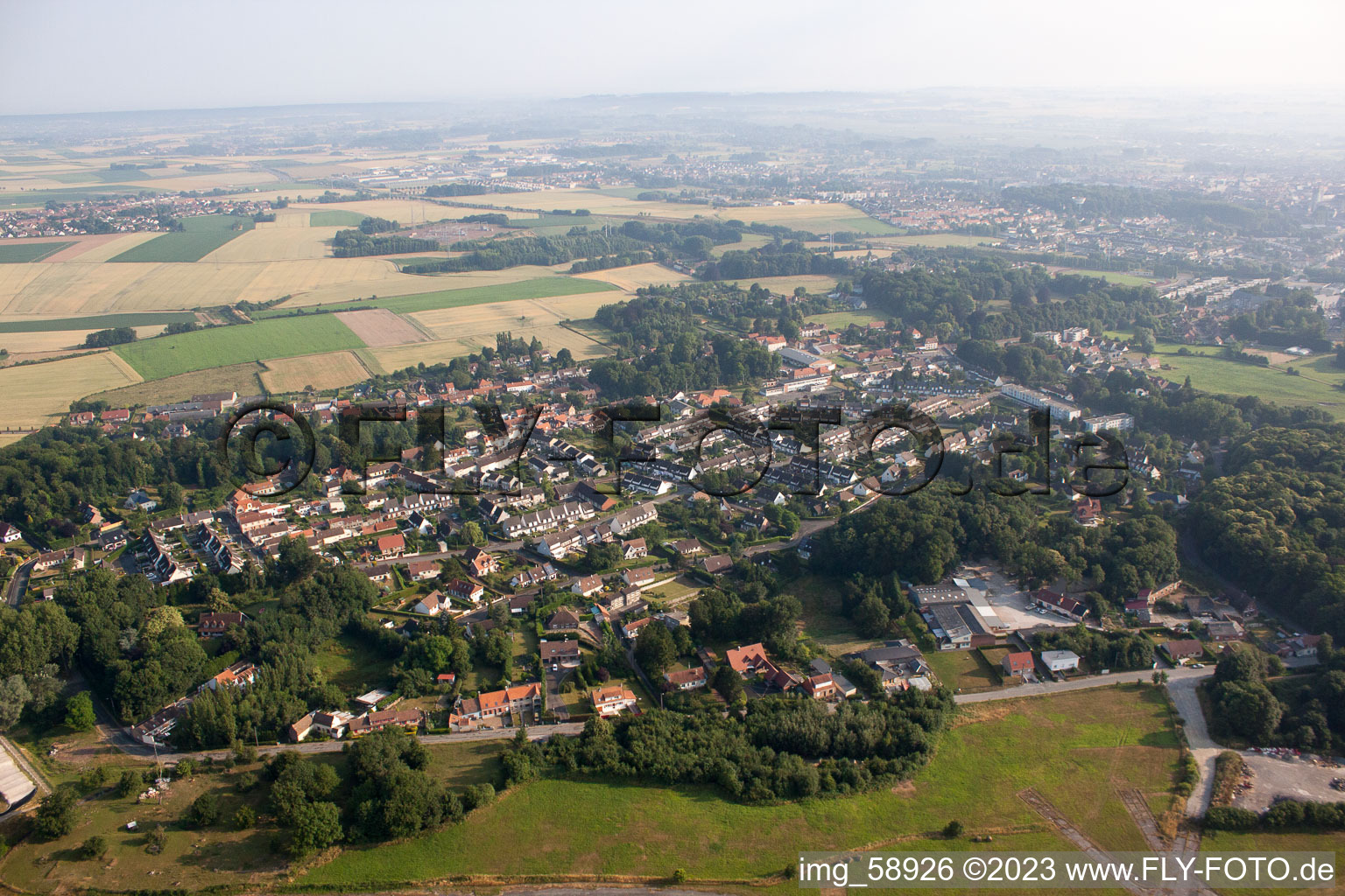 Luftbild von Longuenesse im Bundesland Pas-de-Calais, Frankreich
