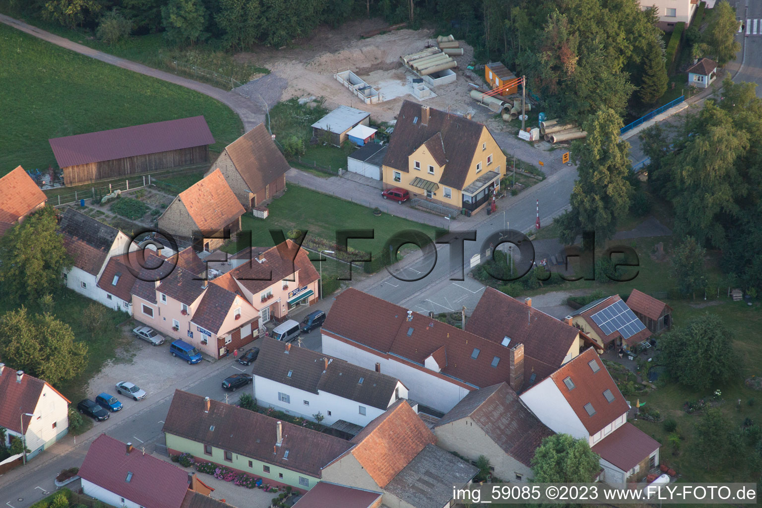 Scheibenhardt im Bundesland Rheinland-Pfalz, Deutschland von oben gesehen
