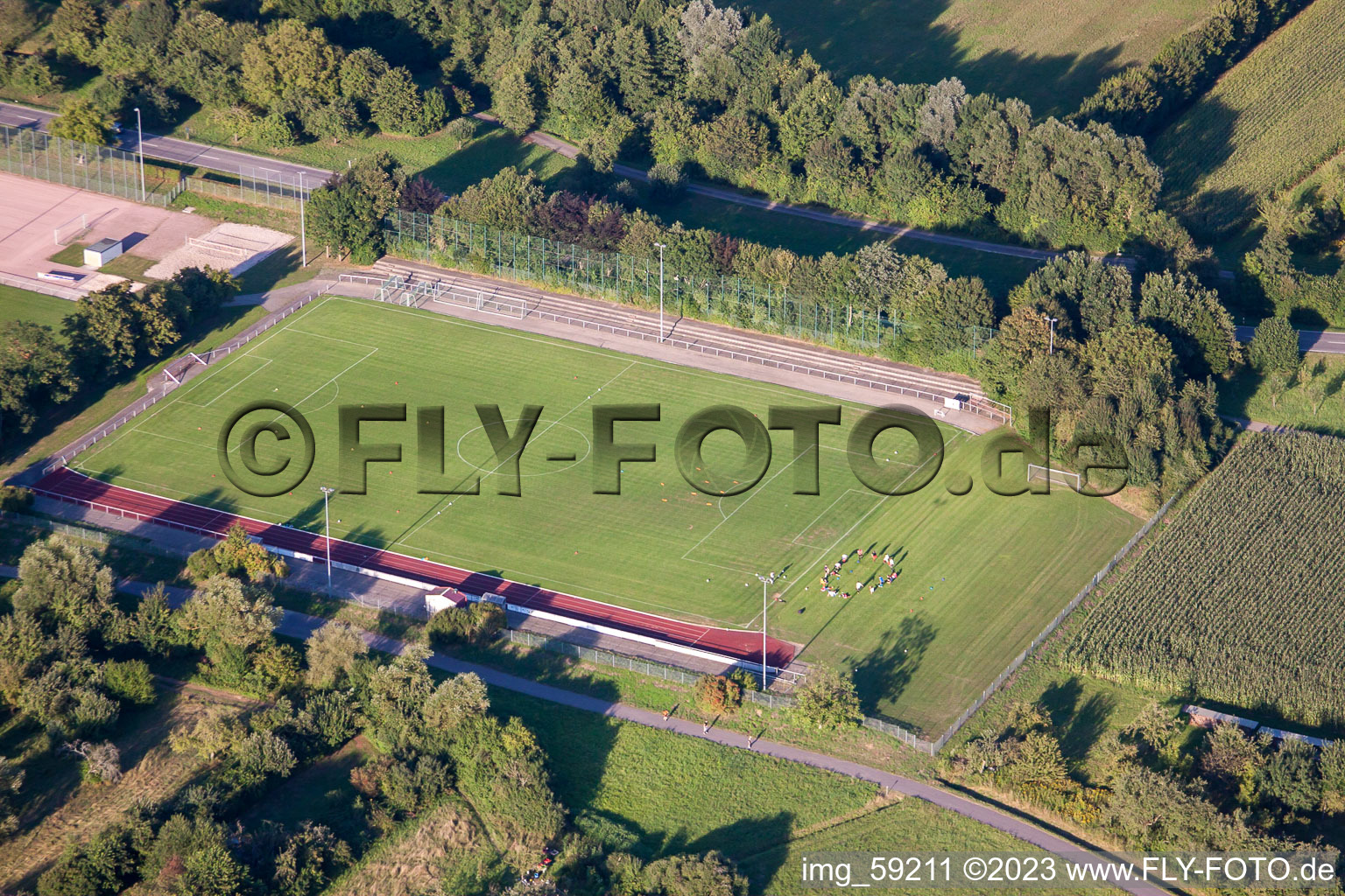 Luftaufnahme von Sportplätze SV Sinzheim e.V im Bundesland Baden-Württemberg, Deutschland