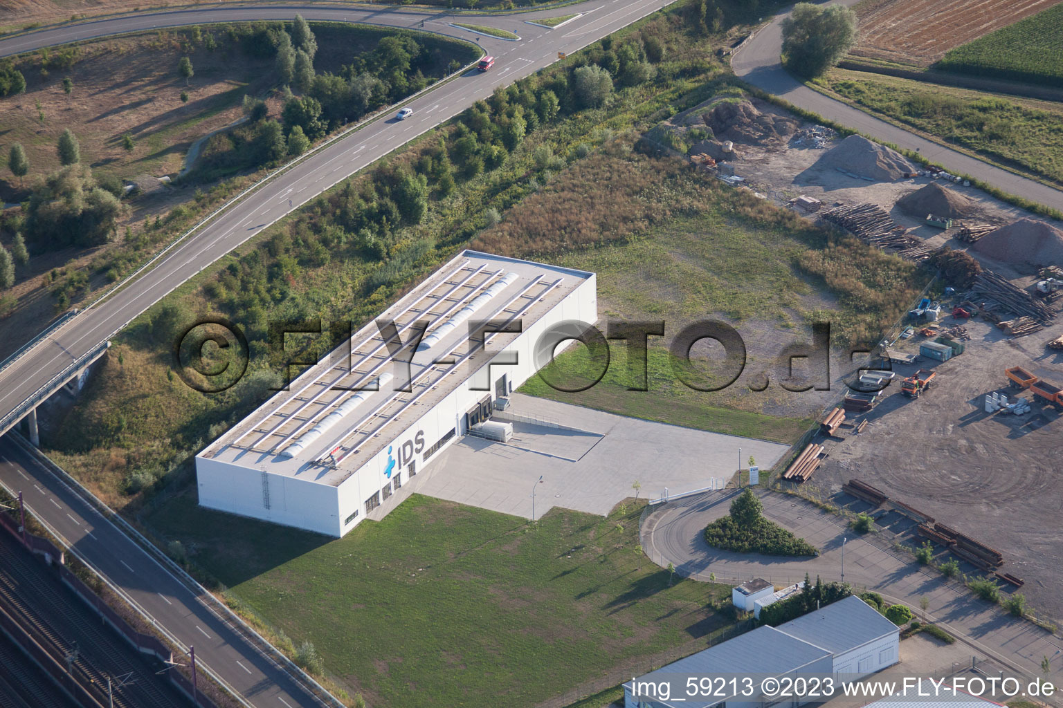 Luftbild von Steinbach, Industriegebiet im Bundesland Baden-Württemberg, Deutschland