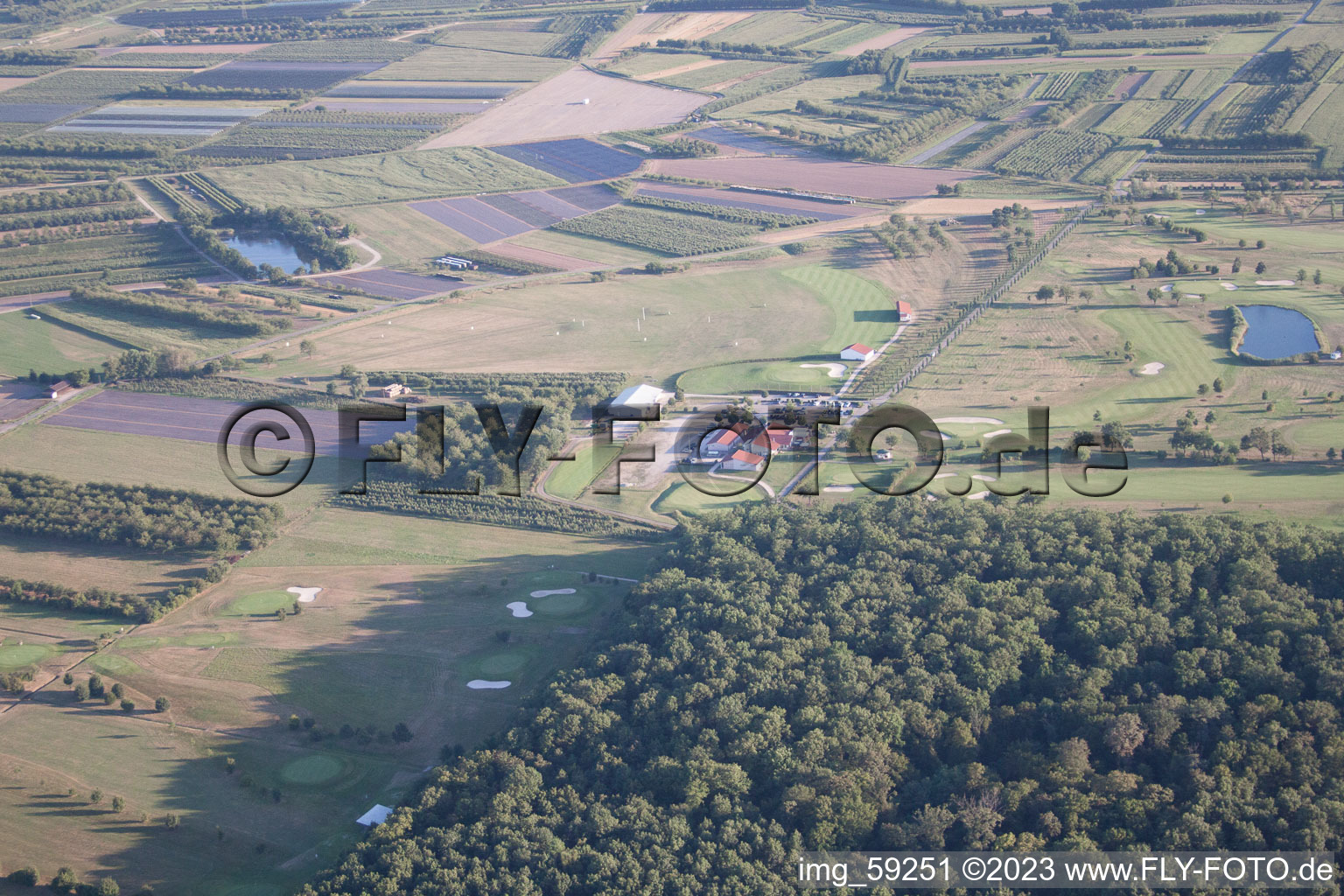Luftaufnahme von Golfclub Urloffen in Appenweier im Bundesland Baden-Württemberg, Deutschland
