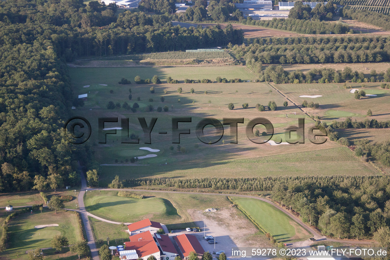 Golfclub Urloffen in Appenweier im Bundesland Baden-Württemberg, Deutschland aus der Vogelperspektive