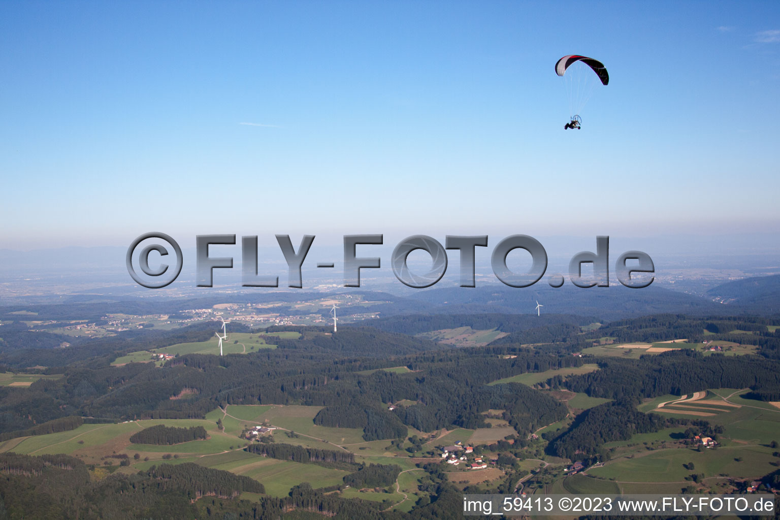 Luftbild von Freiamt im Bundesland Baden-Württemberg, Deutschland
