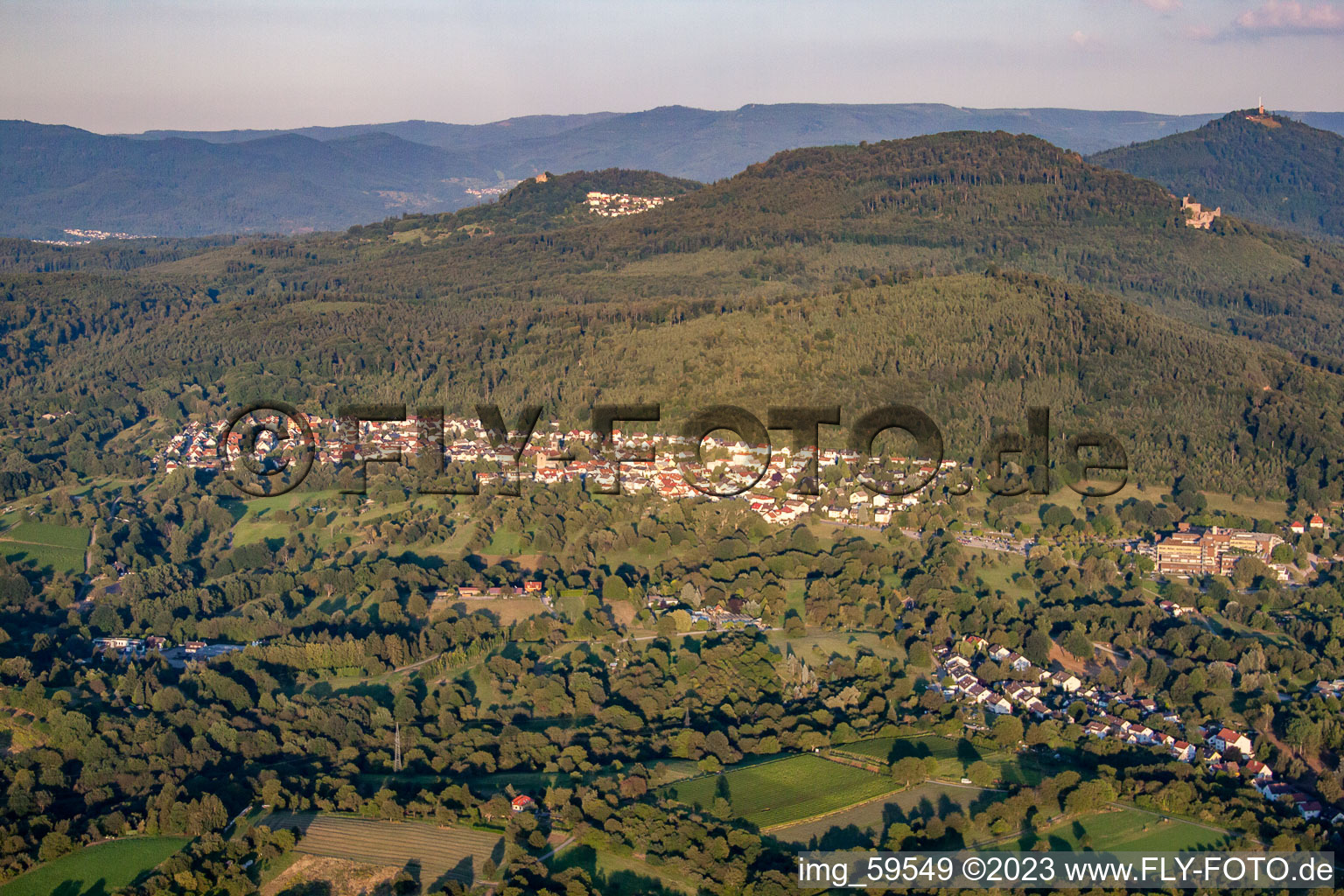 Luftaufnahme von Ortsteil Balg in Baden-Baden im Bundesland Baden-Württemberg, Deutschland