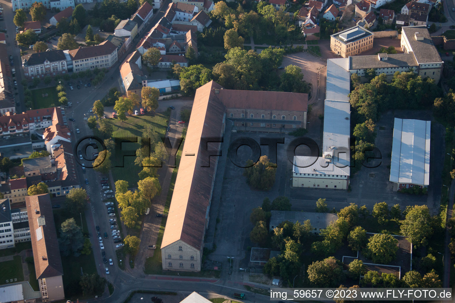 Germersheim im Bundesland Rheinland-Pfalz, Deutschland aus der Luft betrachtet