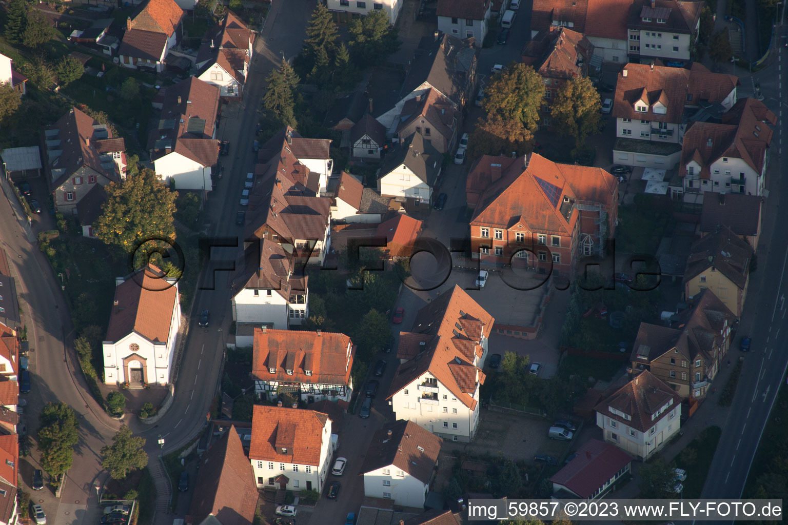 Ispringen im Bundesland Baden-Württemberg, Deutschland von einer Drohne aus