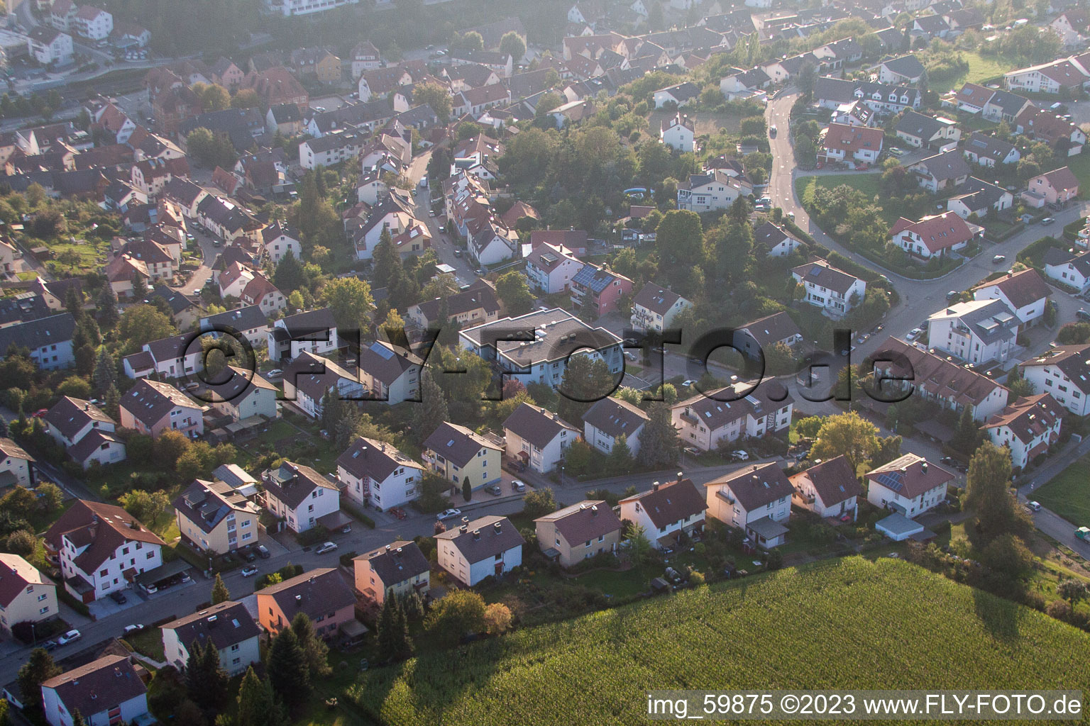Ispringen, Am Rothsberg im Bundesland Baden-Württemberg, Deutschland aus der Luft betrachtet