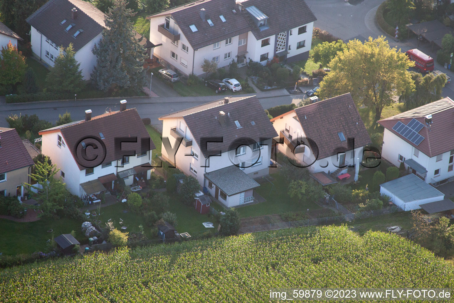 Ispringen, Am Rothsberg im Bundesland Baden-Württemberg, Deutschland von einer Drohne aus