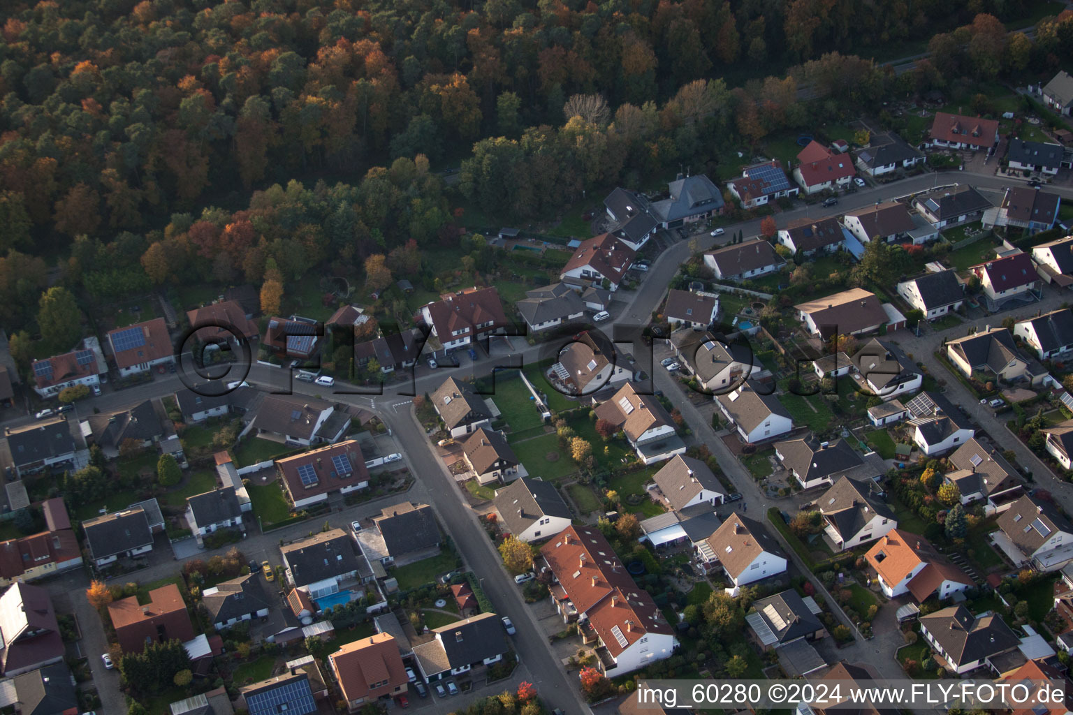 Rülzheim im Bundesland Rheinland-Pfalz, Deutschland aus der Luft betrachtet