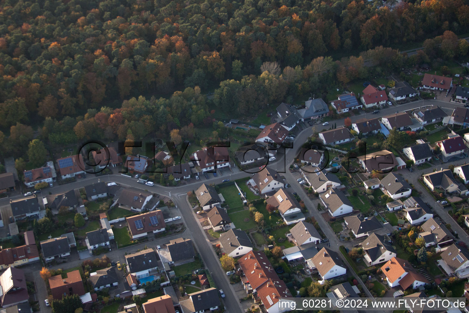 Drohnenaufname von Rülzheim im Bundesland Rheinland-Pfalz, Deutschland