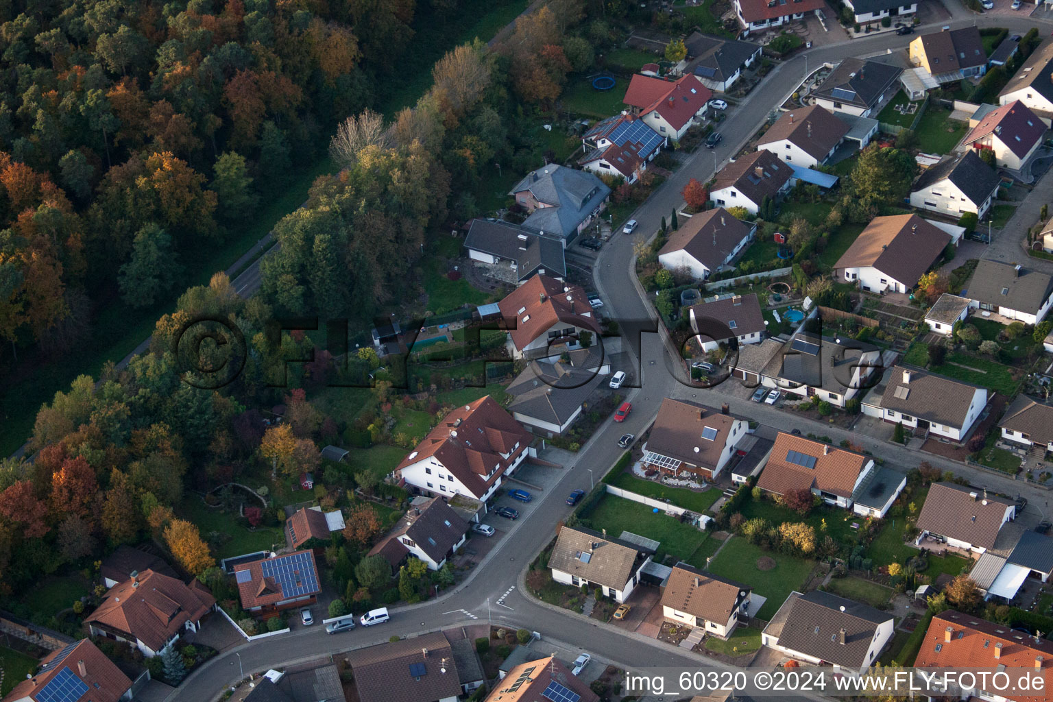 Schrägluftbild von Rülzheim im Bundesland Rheinland-Pfalz, Deutschland